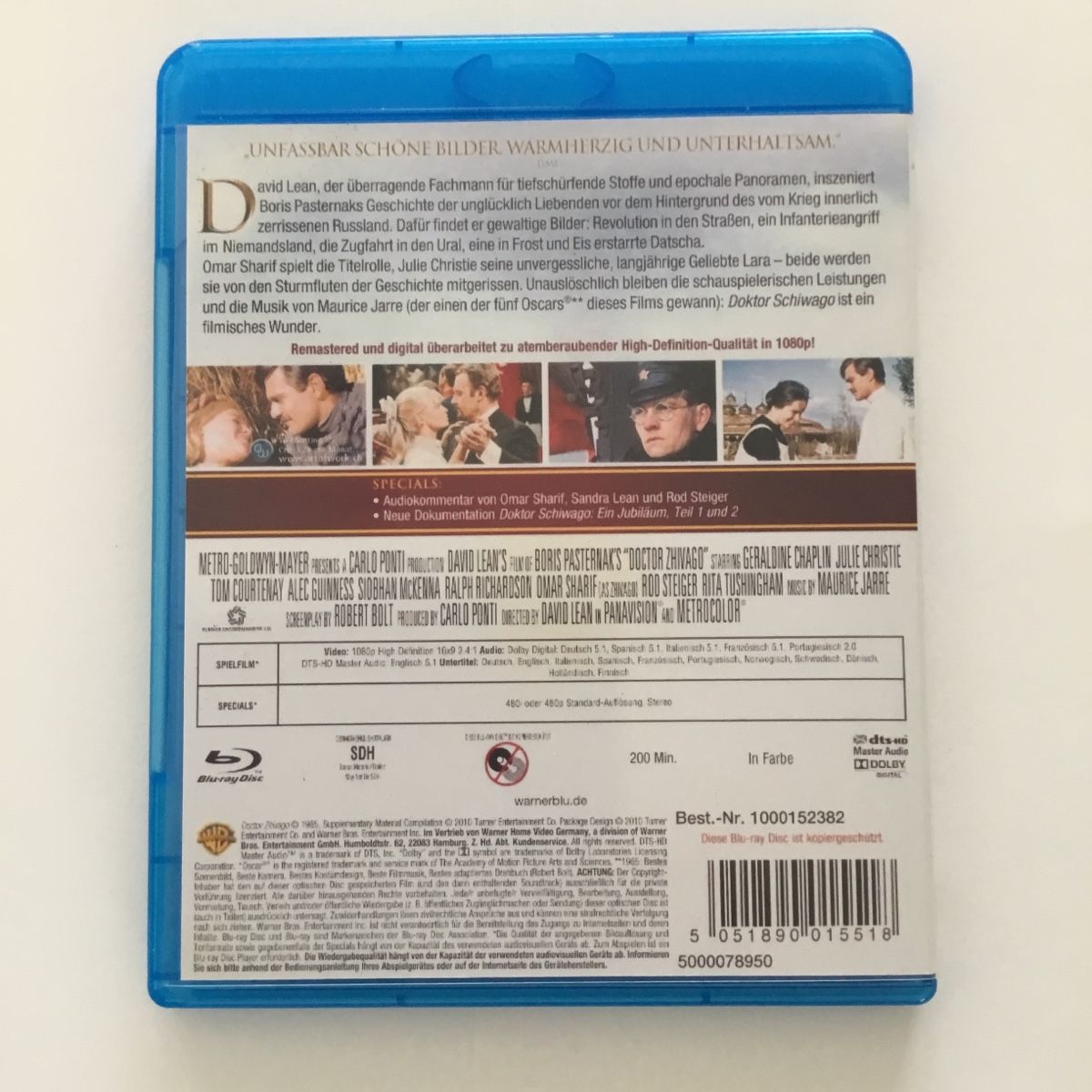 Tutti i DVDs: Doktor Schiwago - Blu Ray Neu Wertig – Nuovo (secondo la descrizione) da Blauen venduto da berlingo65 1
