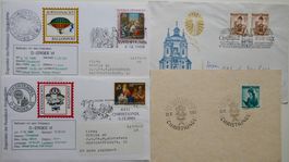 Lot Christkindl Ballonpost und Brief/Karte ab 1955