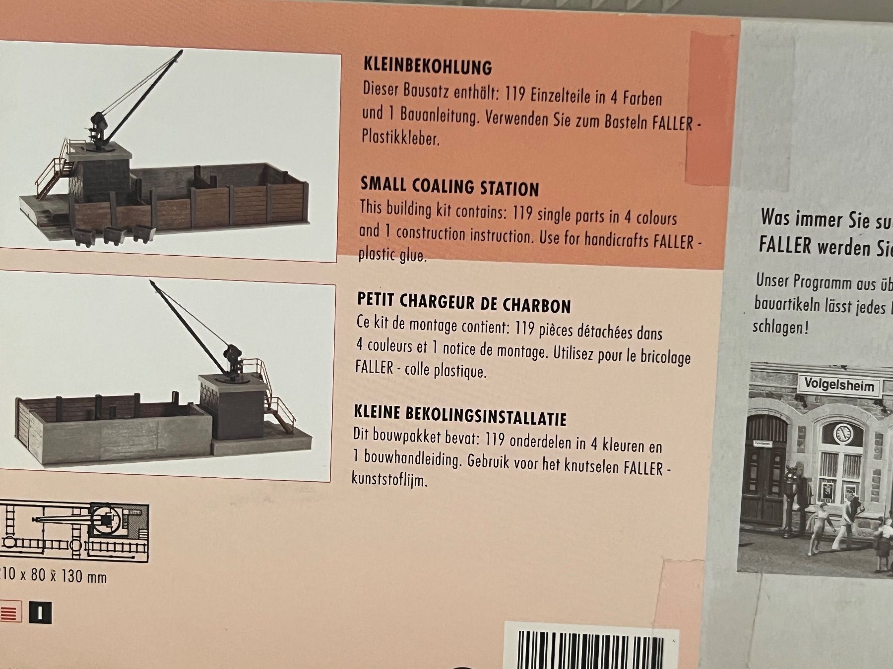 Faller Modelleisenbahnen: H0 Faller 120131 Kleinbekohlung, Neu !! – Neu und originalverpackt aus Geroldswil von TopTrain54 2