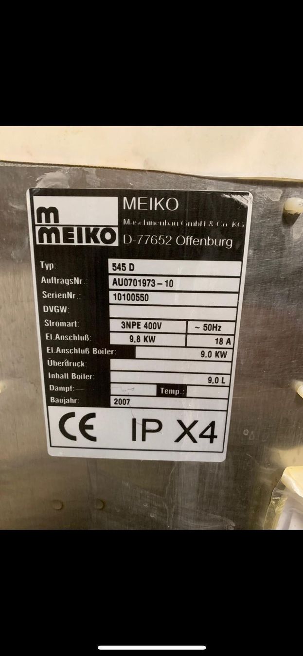 Elettrodomestici da cucina: Meiko Haubenspülmaschine – Usato da Rupperswil venduto da pimi88 4