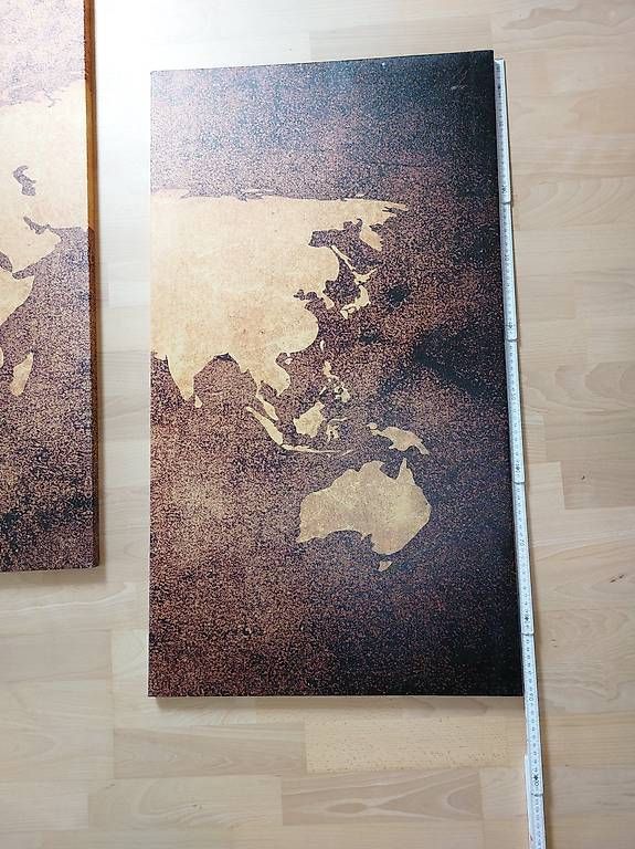 Poster & Bilder: Weltkarte Vintage 3-teilig – Gebraucht aus Döttingen von steven91 2