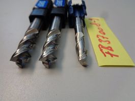 3 x VHM (metal dur) Fräser (neu /neuwertig), Schaft-10mm