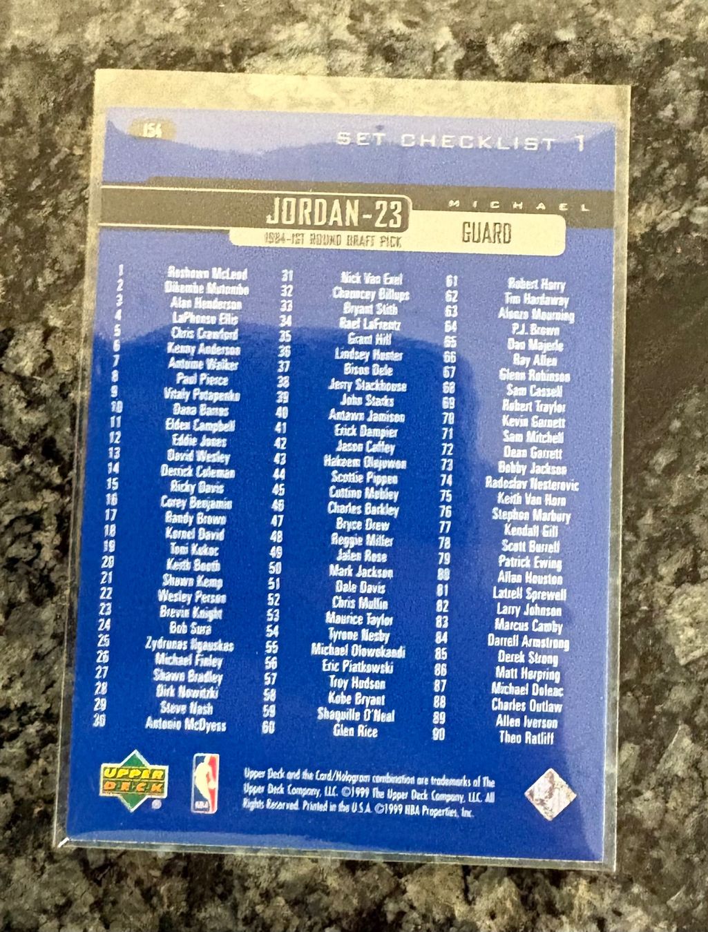 Nba Sammelbilder & Trading cards: NBA Michael Jordan Upper Deck 99/00 Checklist Card – Neu (gemäss Beschreibung) aus Muttenz von joba23 1