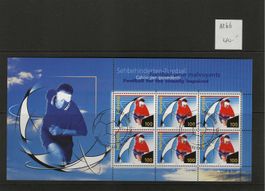 timbre 1166 feuillet de 6 timbres