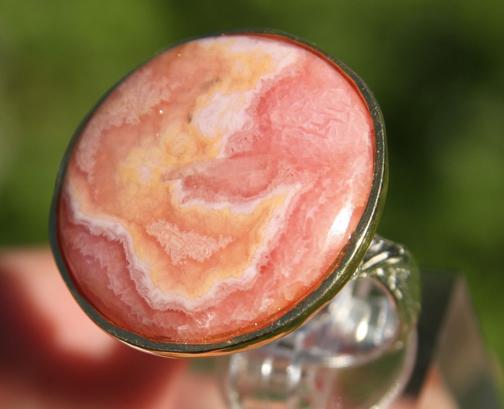 Anelli: NEU: Rhodochrosit Ring Schmuck Grösse 57 – Nuovo (secondo la descrizione) da Matten b. Interl venduto da EdelsteineInterlaken 1