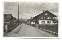 Lerchenfeld bei Thun BE Dorfstrasse mit Wohnhäusern Foto-AK