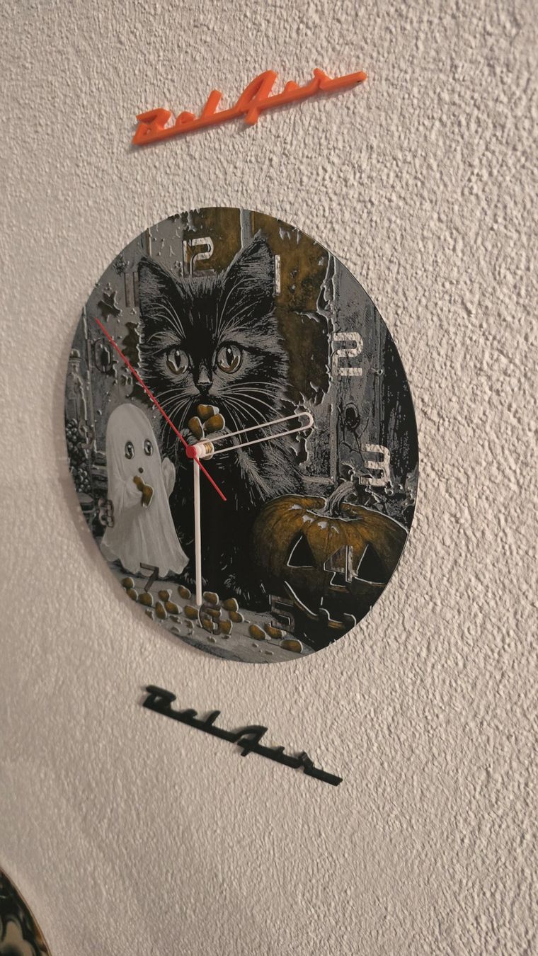 Orologi da terra & Orologi da parete: Katzen Wanduhr Tischuhr – Nuovo (secondo la descrizione) da Winznau venduto da johny_wayne 3