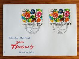 1743) 1988 Tinguely kombo FDC Kt 60.-