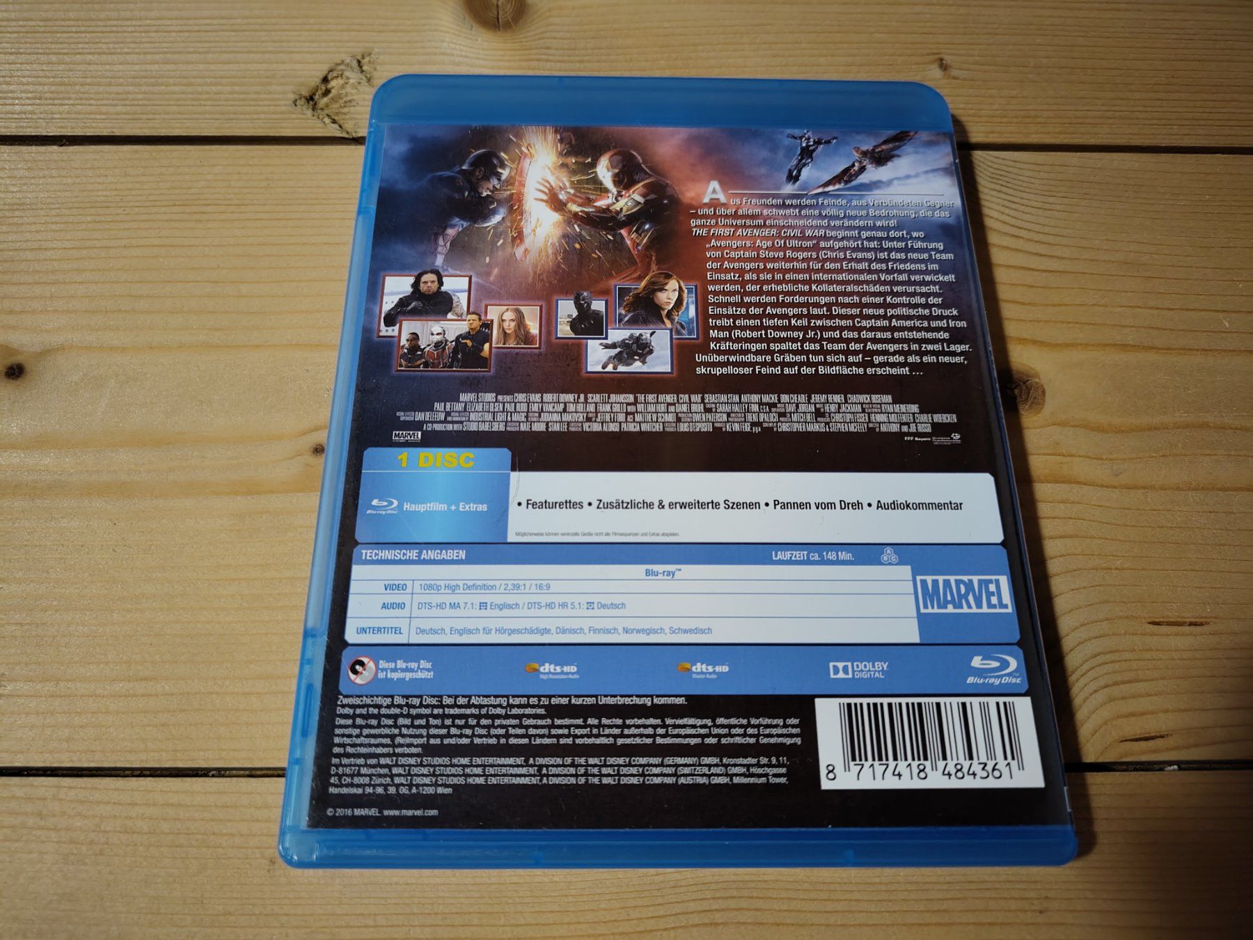 Alle DVDs: Captain America 3: Civil War – Gebraucht aus Wasterkingen von Palu17 2