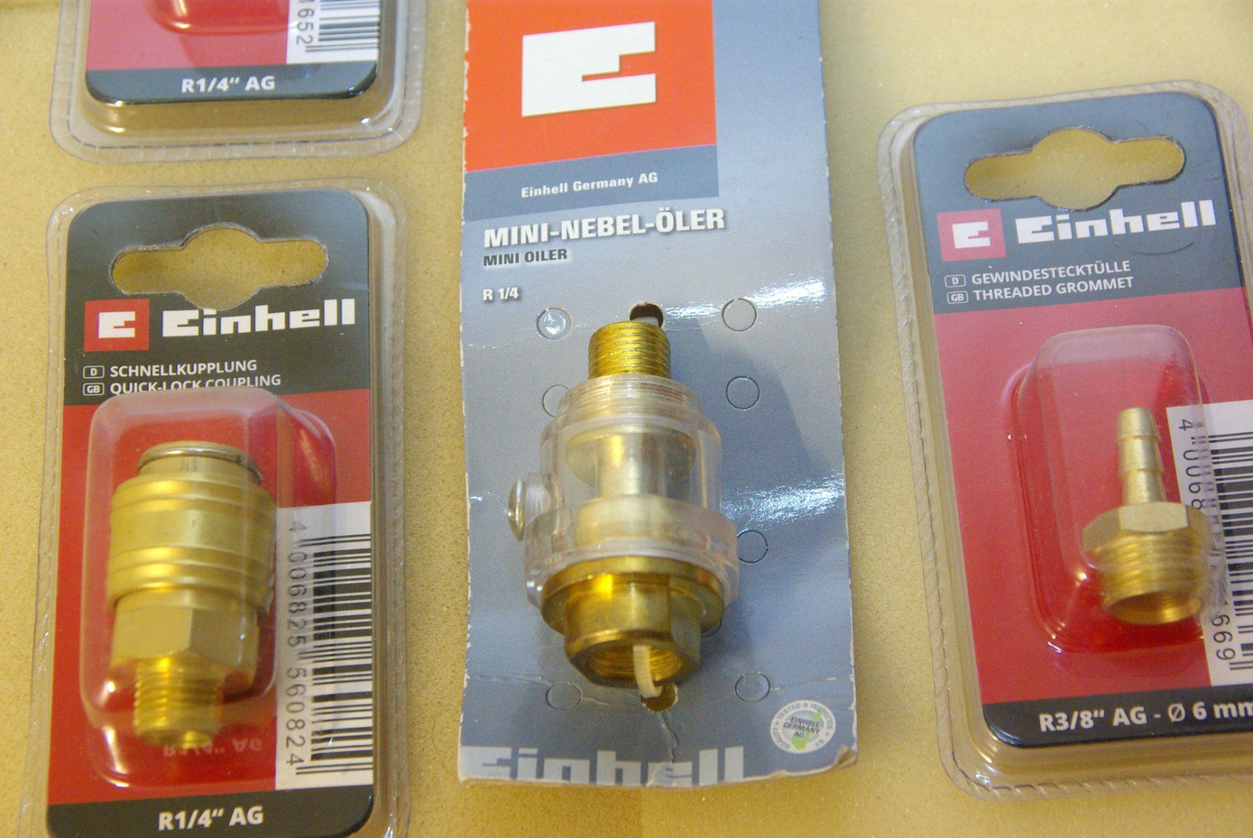 Einhell Compressori: 4x EINHELL Luft Anschlussteile, in OVP – Nuovo e nell'imballaggio originale da Herisau venduto da Cevianer1844 1