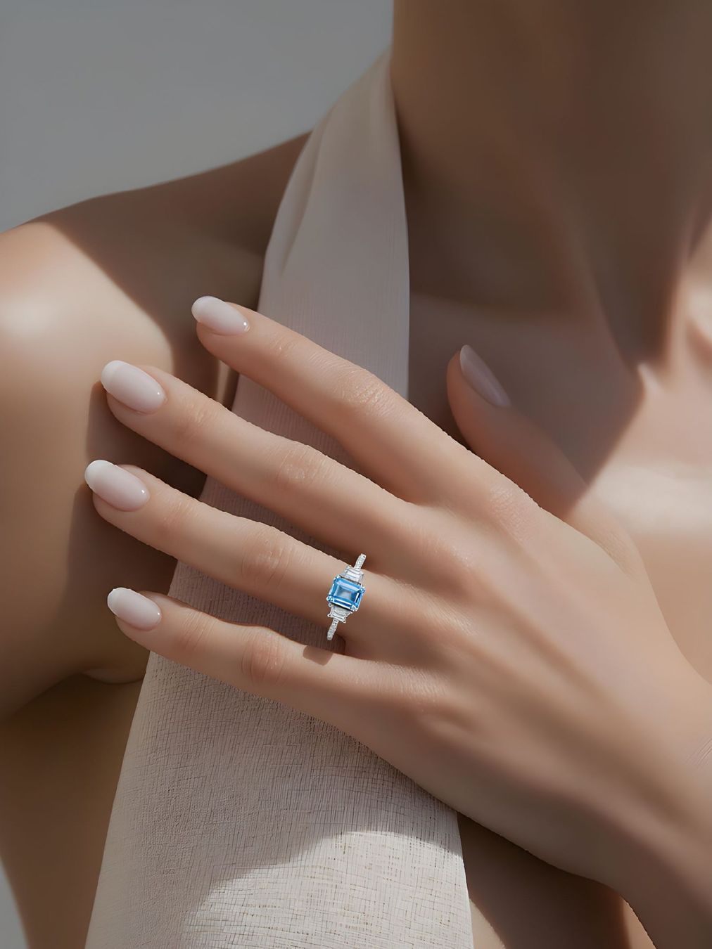 Anelli: Beryll-Ring 18k Weissgold 0,80ct – Nuovo e nell'imballaggio originale da Illnau venduto da Juwelier_Mahler_GmbH 1