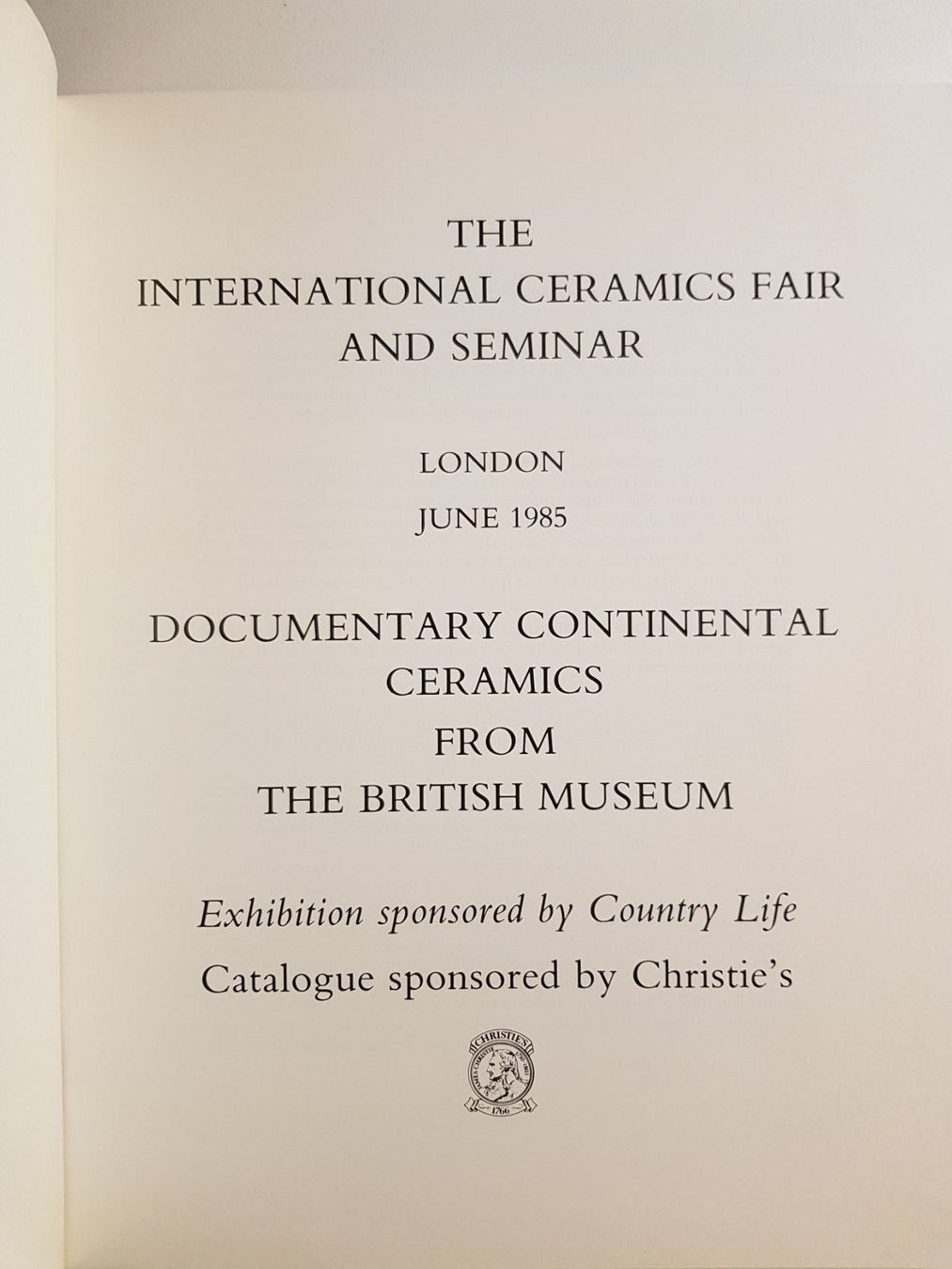 Libri: Vintage Buch : Documentary Continental Ceramics 1985 Museum – Usato da Walterswil BE venduto da Lonitti 7