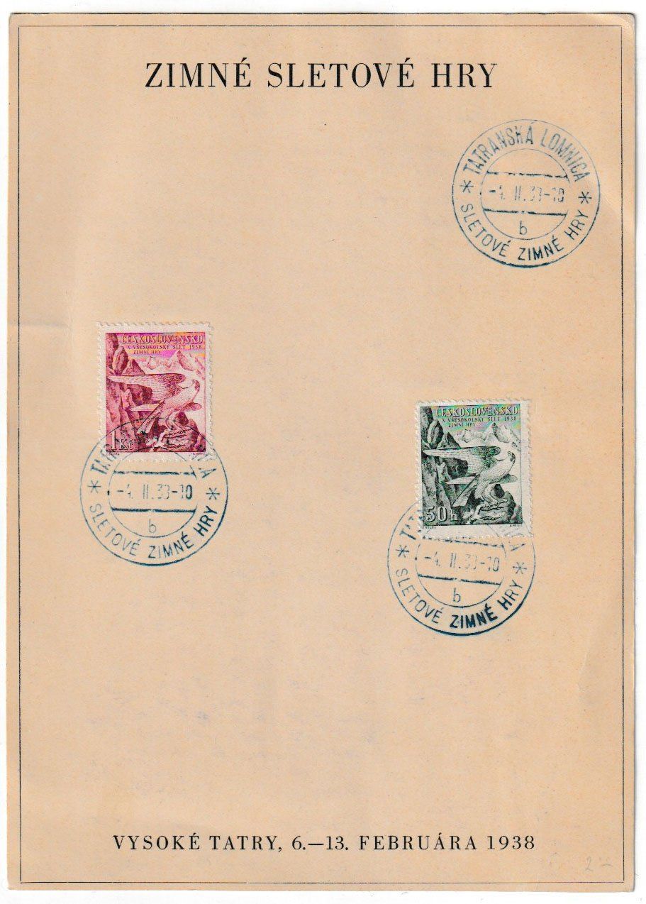 Tous les timbres: Tschechoslowakei, Tatra-Skispiele – D'occasion à Jegenstorf par Wintersport