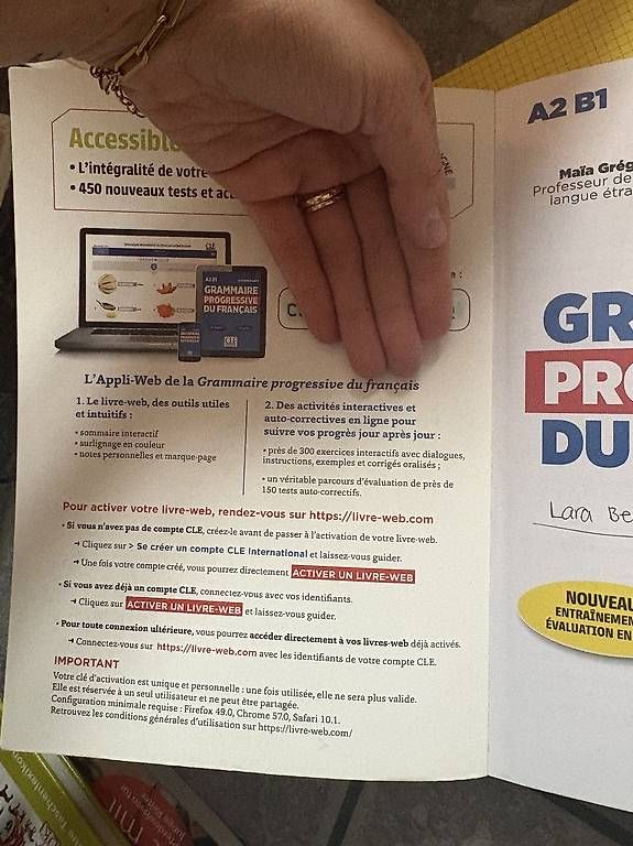 Altre raccolte & rarità: B1 Grammaire Französisch – Usato da Gossau SG venduto da lar_2004_a 2