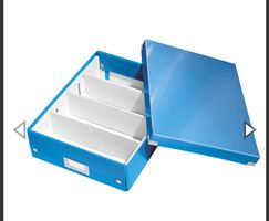 6 Stk. Organisationsbox Click & Store WOW, A4, blau LEITZ
