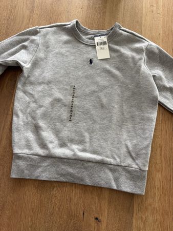 Ralph Lauren Pullover, Gr. 140, Grau, Neu mit Etikett