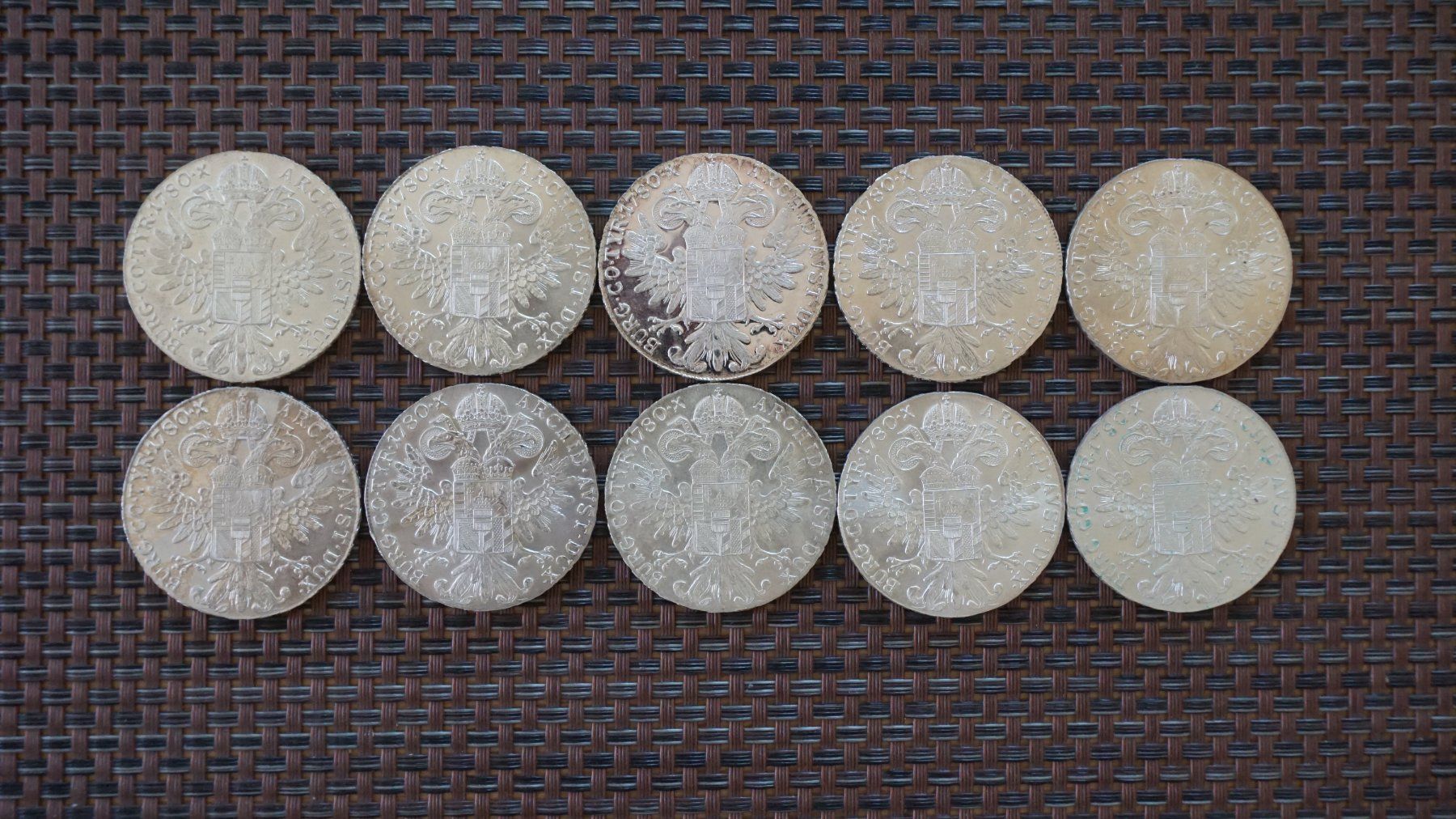 Tutti le monete: 10 x Maria Theresia Taler – Usato da Biembach venduto da Molly027 1