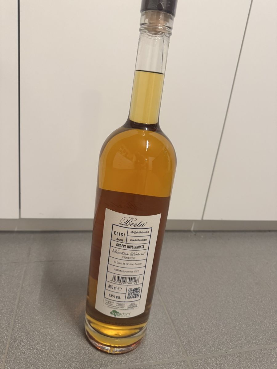 Berta Bevande alcoliche: Berta Elisi Grappa Invecchiata 30cl 43% vol – Nuovo e nell'imballaggio originale da Langenthal venduto da Marki2 4
