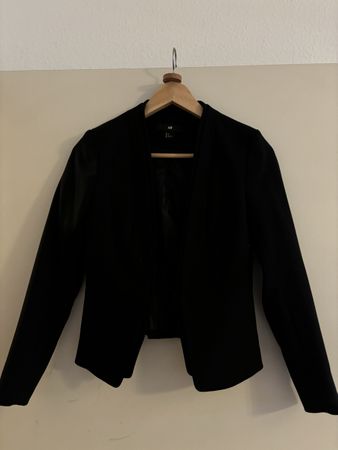 Blazer court noir H&M