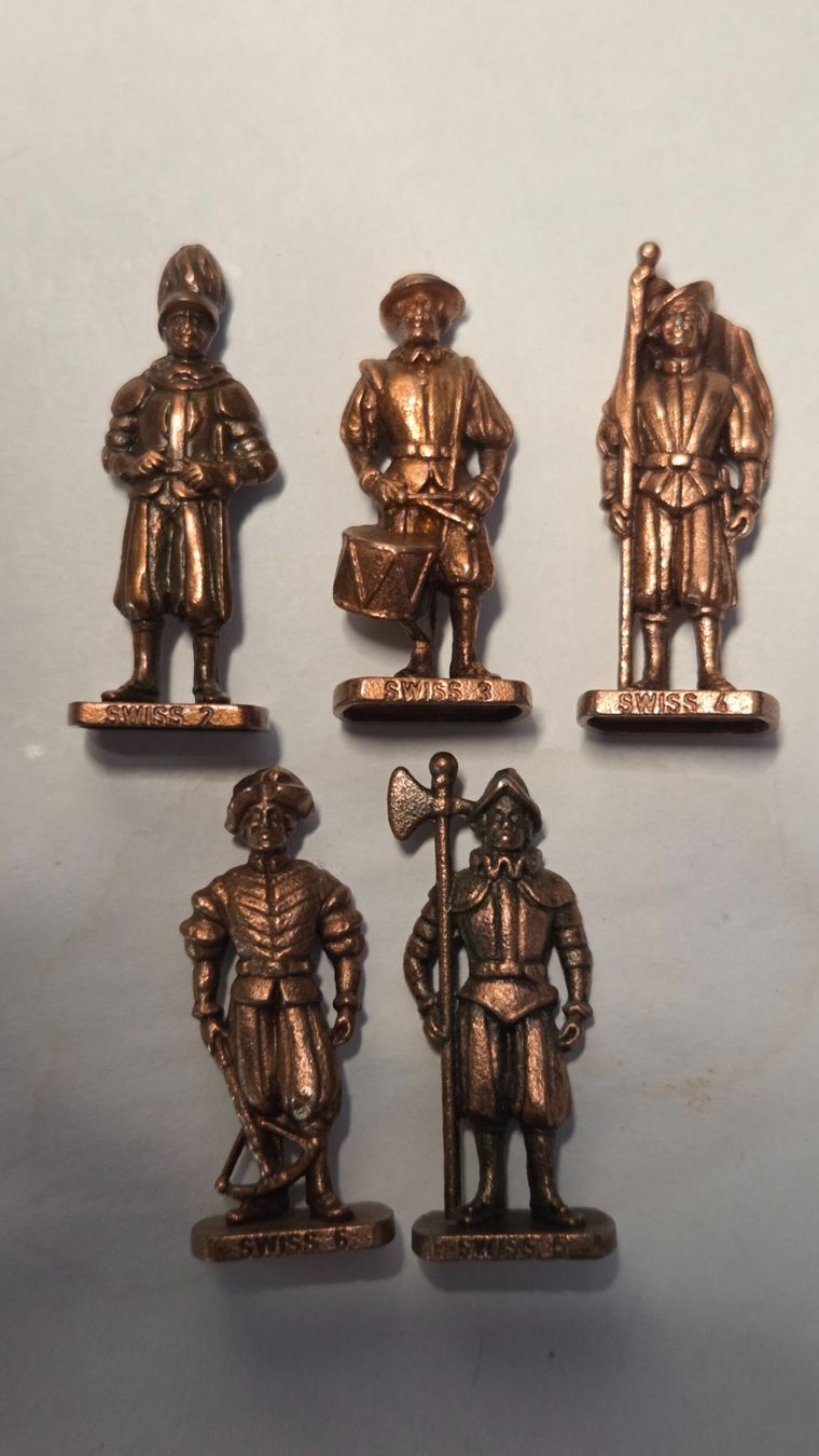 Figuren: Ü-ei Metall bronze Schweizer Garde 1 bis 6 – Neu (gemäss Beschreibung) aus Zürich von Tobi76