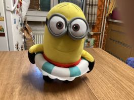 Minion Plüschfigur mit Schwimmring guter Zustand