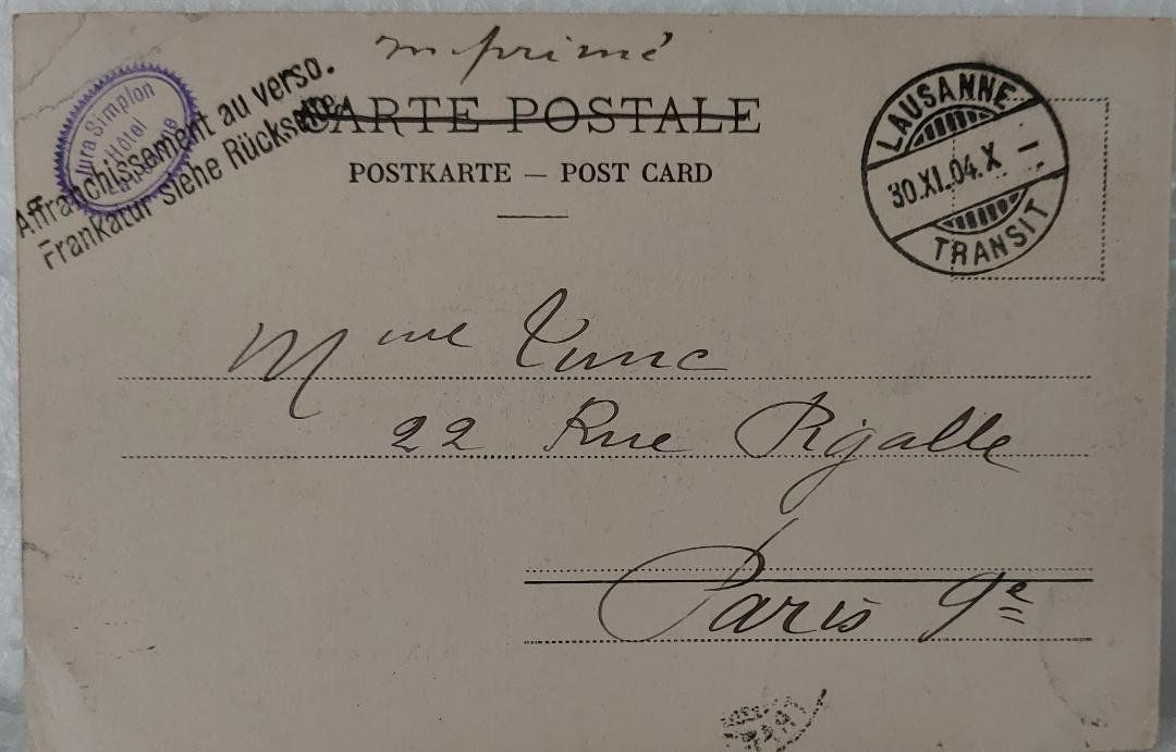 Ansichtskarten: LAUSANNE  -  le Grand Pont - 1904 – Gebraucht aus Delémont von Domdom1 1
