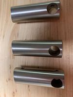 Geländerbauteile aus Chrom-Edelstahl/Rostfrei