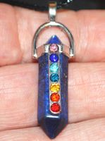 Halskette D-904 – Säule Lapislazuli 7 Chakra