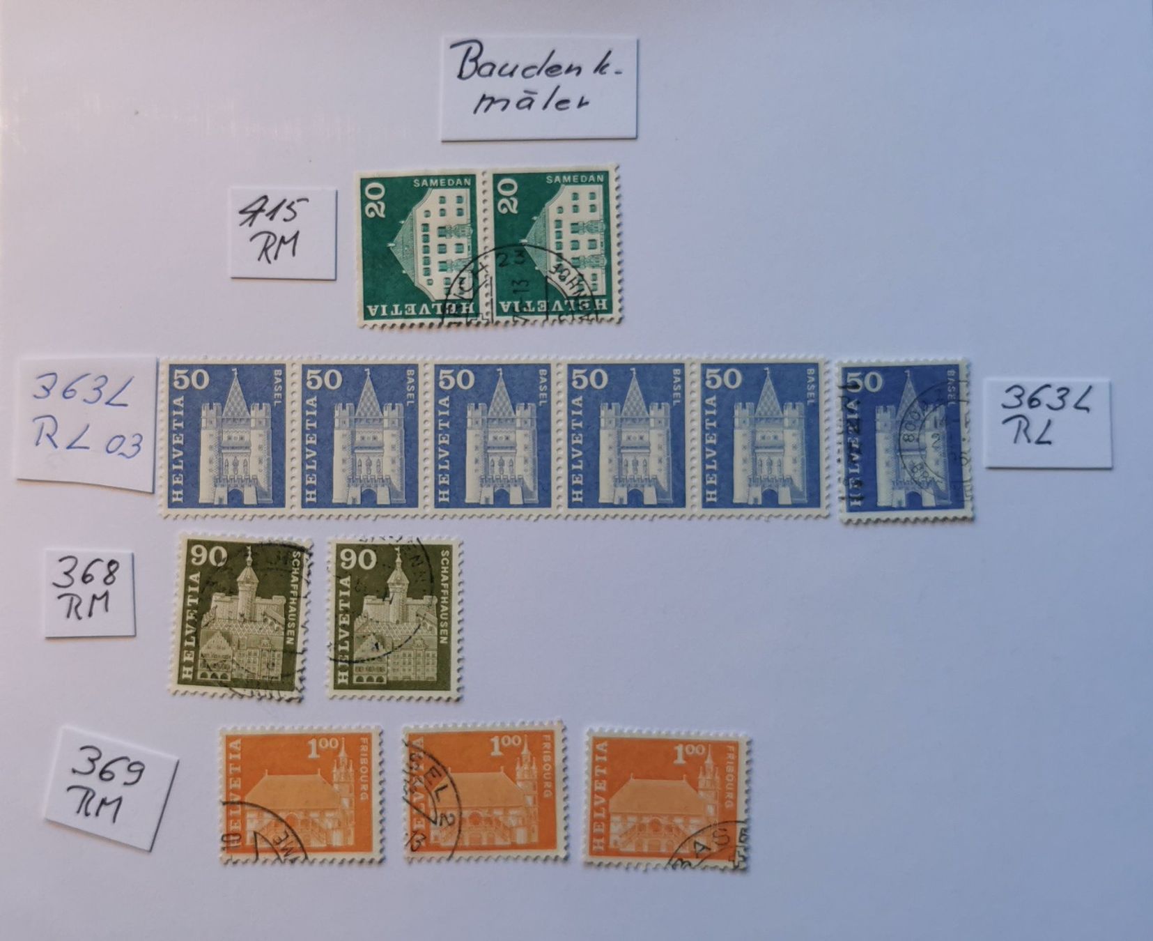 Tous les timbres: RM 1960 – D'occasion à Aadorf par Chnorli-Furz