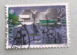 Nr.749 mit Stempel  Europa – Moderne Architektur 1987   
