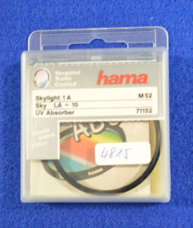 4815 NEU!!! Hama Skylight 1A M52 LA+10 UV Absorber 71152 Kaufen auf