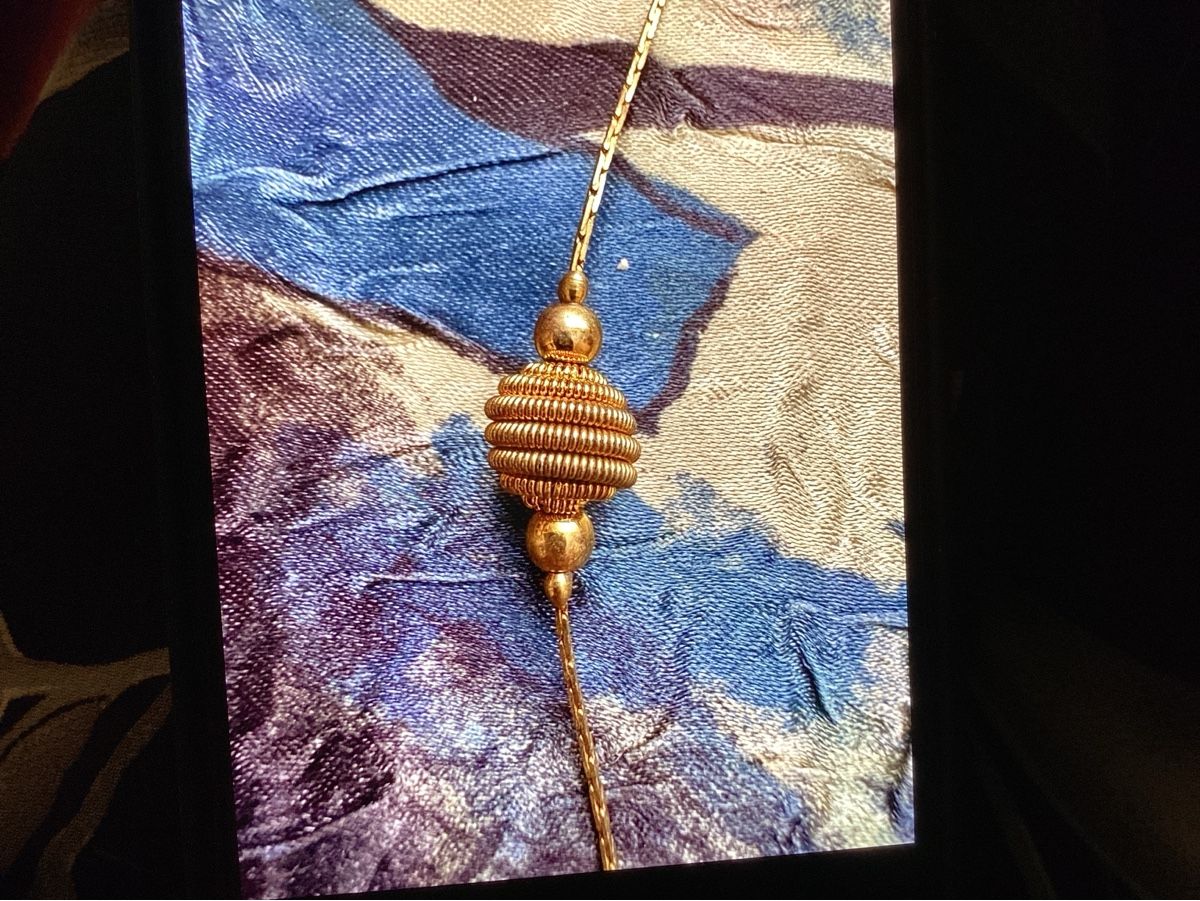 Catenine: Vintage Perlenkette, Goldfarben, Elegantes Design! – Usato da Bellinzona venduto da wav_72pt 3