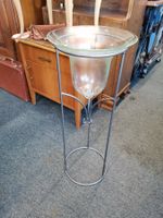 Blumenvase, Hohe Blumenvase, Eisenständer Blumenvase, Glas