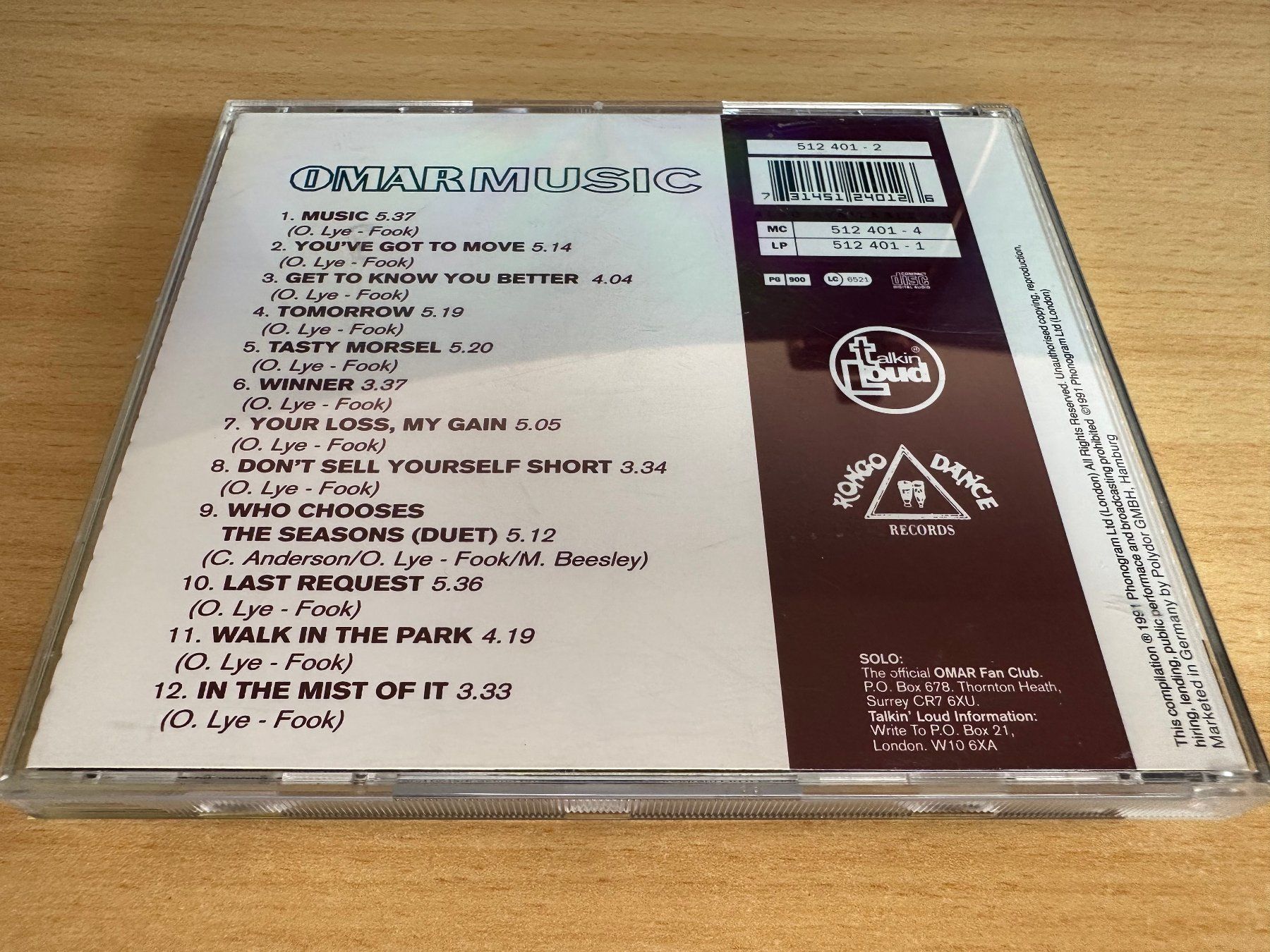 CD: Omar – Music – Usato da Rikon im Tösstal venduto da Alpenmutz 1
