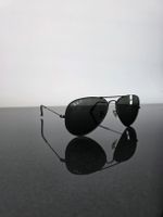 RayBan R Aviator Sonnenbrille schwarz mit Etui Neu