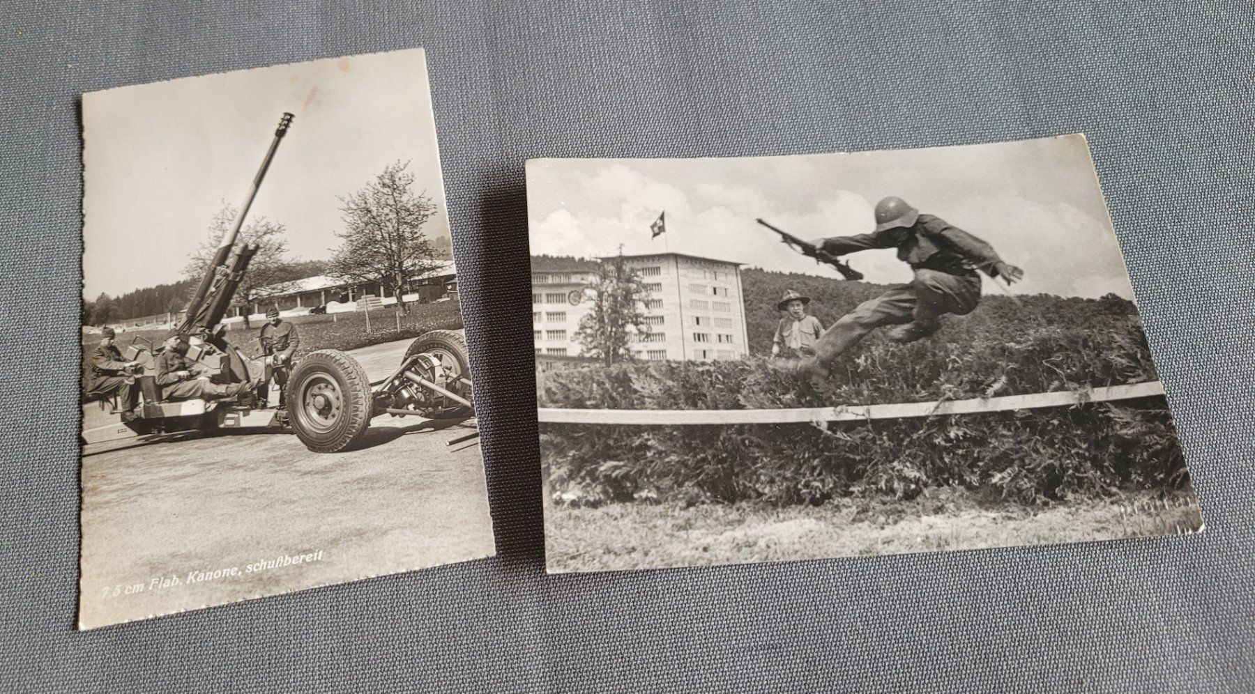 Cartoline postali: 2 Foto Karten Schweizer Armee – Usato da Kriens venduto da KTP