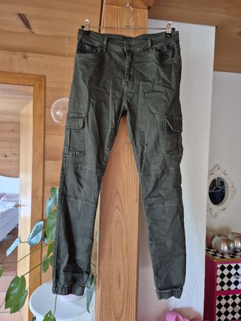 Meeeega Jeans Gr. M Damen grün/kaki