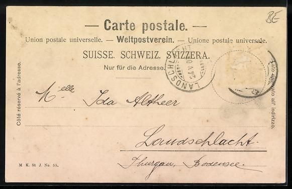 Ansichtskarten: AK St. Imier, Ecole Ménagére, 1909 – Gebraucht aus Berlin von bartko-reher 1
