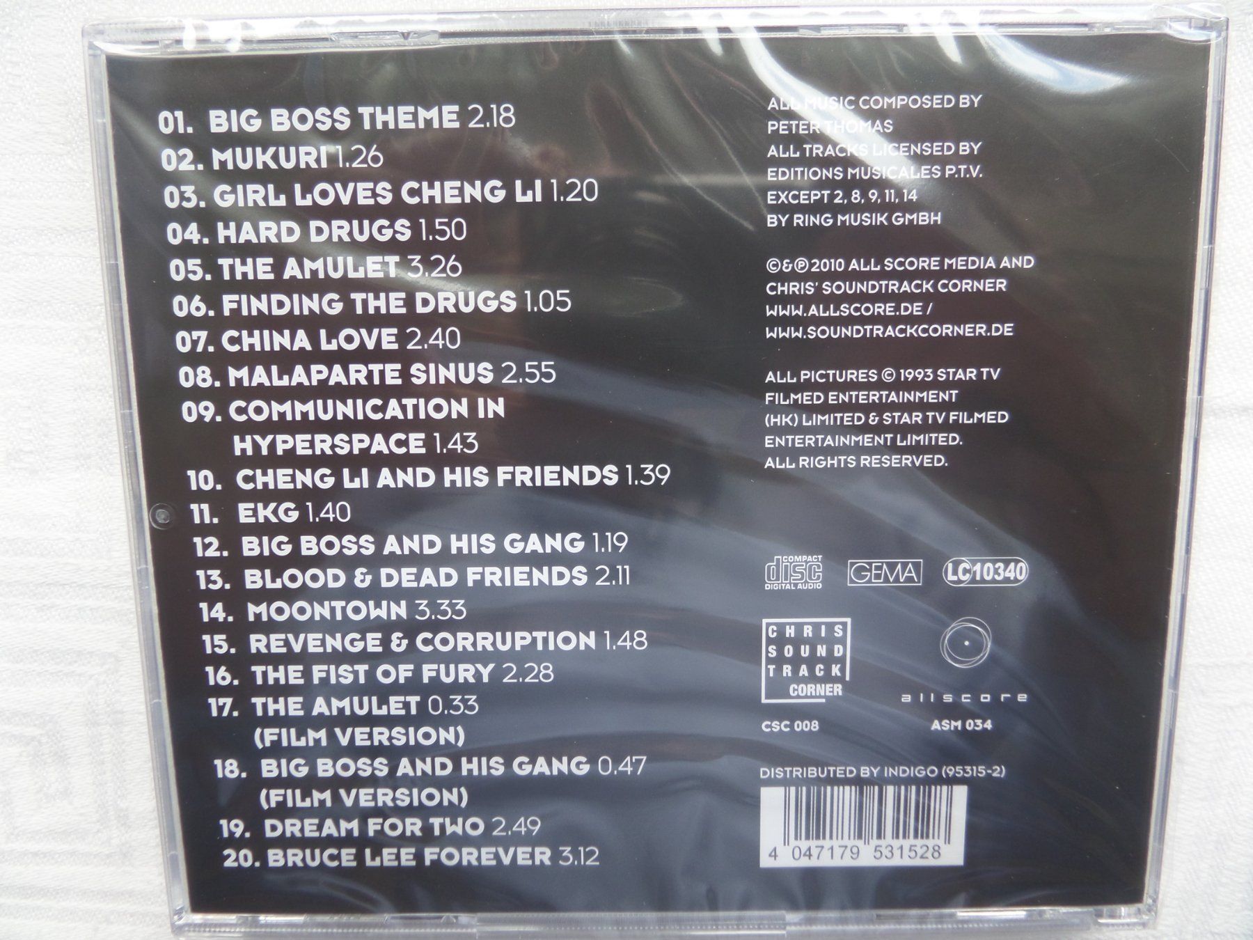 CD: Peter Thomas - The Big Boss - Bruce Lee - Neue – Nuovo e nell'imballaggio originale da Genève venduto da CDLPBookS 1