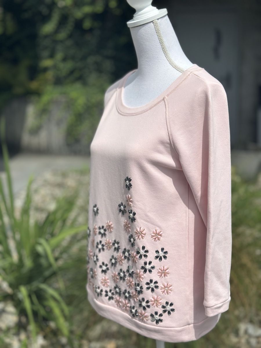Max Mara Pulls & Sweat-shirts: Pink Beaded Flower Sweater MaxMara Weekend - M Gr. – D'occasion à Zufikon par Modestil365 5