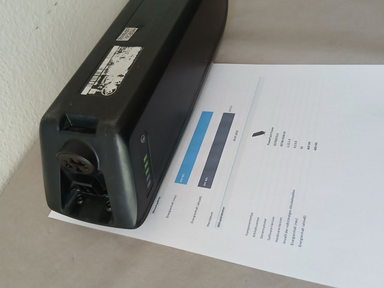 Bosch Akkus: Bosch Powerpack 400 mit 400Wh 100% / inklusive Messbericht – Gebraucht aus Winterthur von .-thx-. 4