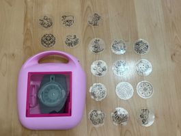 XCOMY Stempelmaschine Kinder mit 17 Motiven