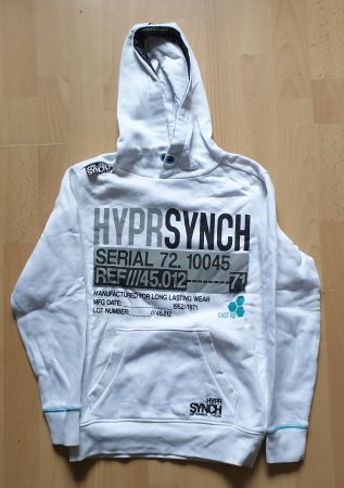 HYPRSYNCH weisser Kapuzenpullover Gr. 134/140