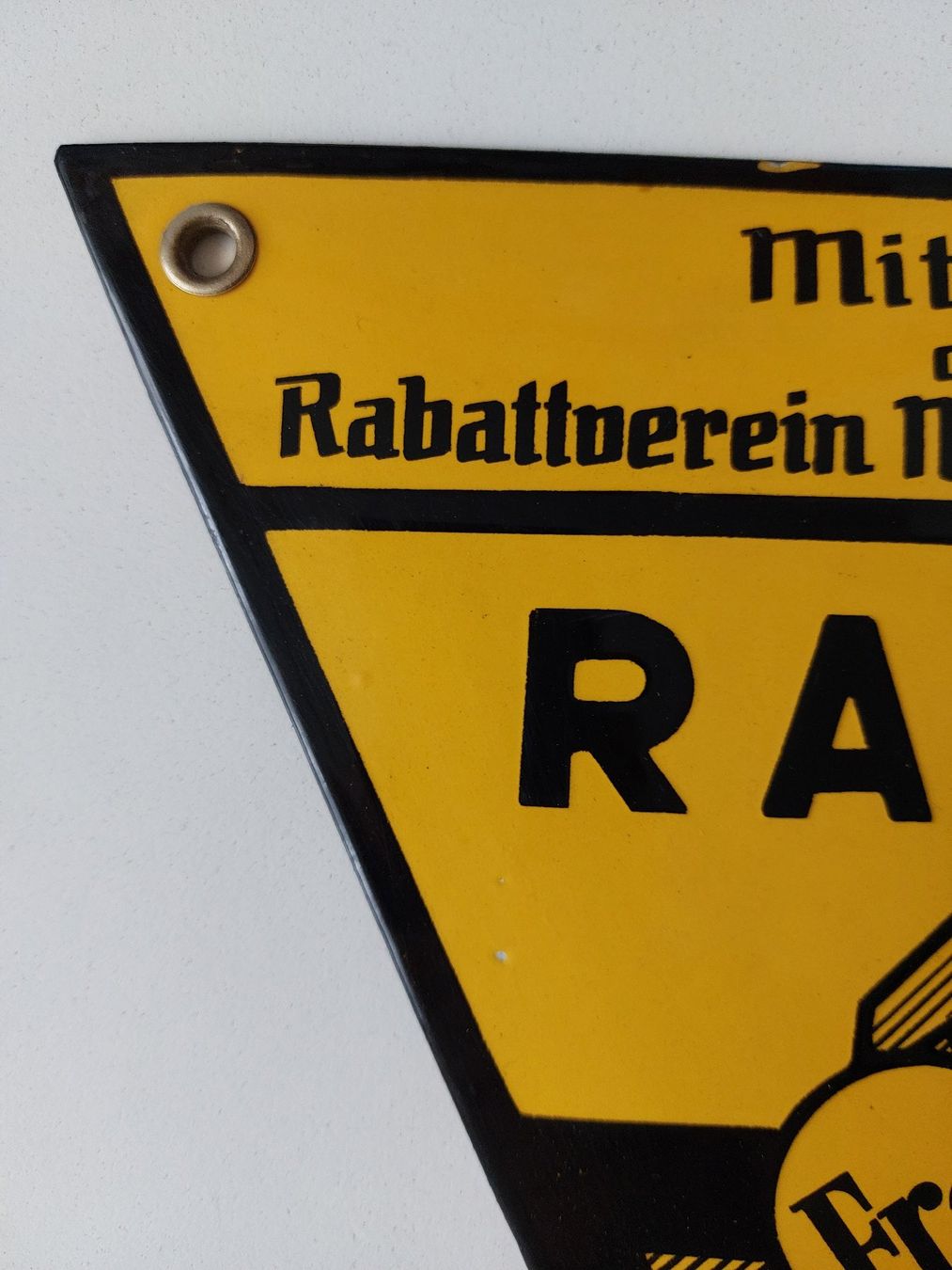 Cailler Insegne: Emailschild RAWO Worb Bern Plaque émaillée – Usato da Schenkon venduto da TG10 1