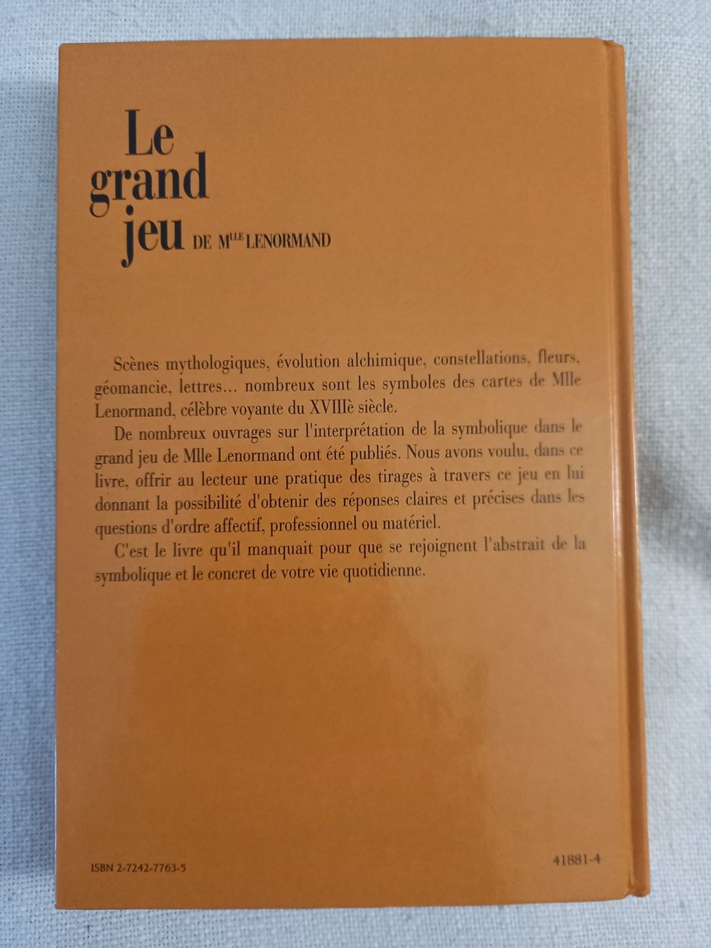 Libri: Le grand jeu de Mlle Lenormand – Usato da Neuchâtel venduto da Dualseele 1