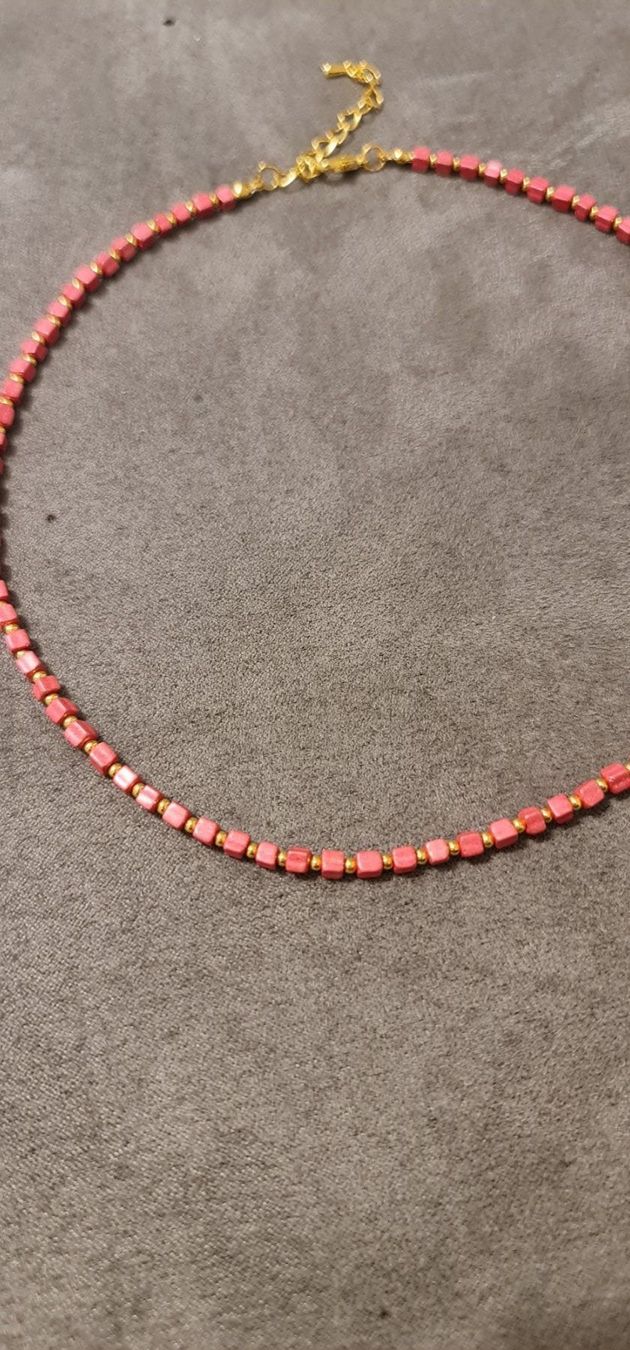 Catenine: Handgemachte Halskette gold/pink – Nuovo e nell'imballaggio originale da Grafstal venduto da sel_yil 2