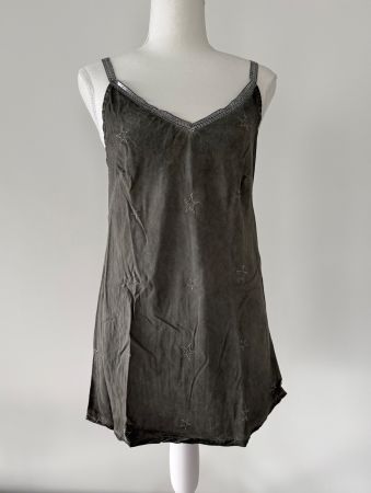 Sommer Top mit Sternen Grau-Grün Grösse S, Neuwertig
