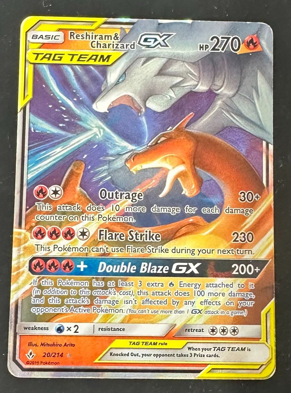 Pokémon Carte collezionabili: Pokémon Reshiram & Charizard GX 20/214 Tag Team – Usato da Dübendorf venduto da TrimTrend