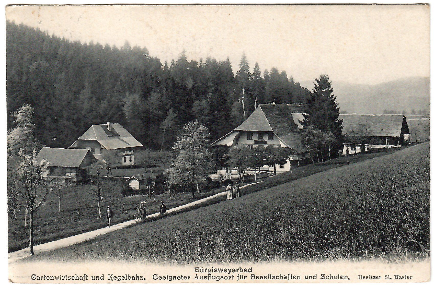 Cartes postales: Ansichtskarte  Bürgisweyerbad – D'occasion à Kerns par etma3