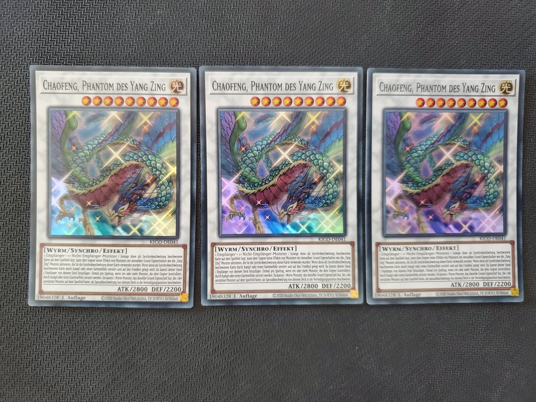 Yugioh Carte collezionabili: Yugioh Chaofeng, Phantom des Yang Zing x 3 – Nuovo (secondo la descrizione) da Opfikon venduto da Steins_Siedlung